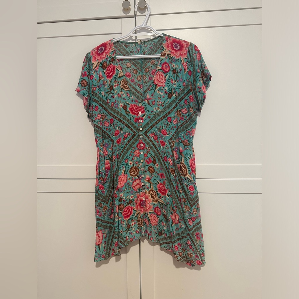 Spell and the Gypsy babushka playdress turquoise L